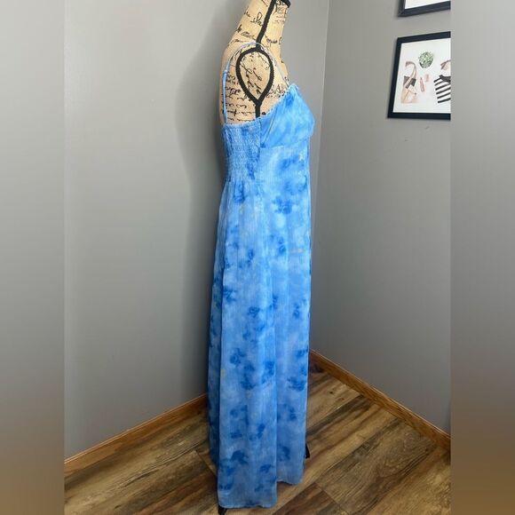 Hello Molly blue floral empire waist maxi dress size 10 Bridgerton romantic - Picture 6 of 9